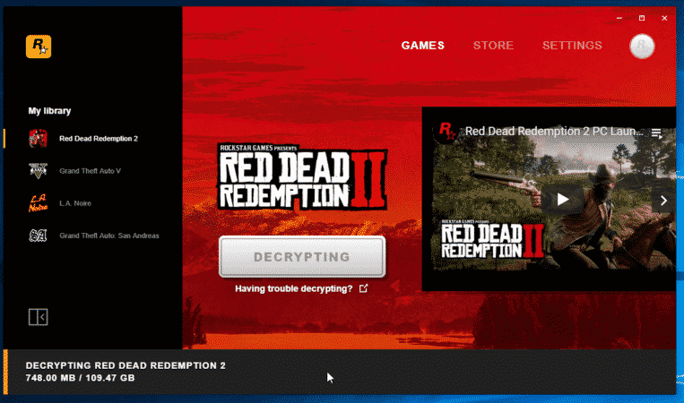 Red Dead Redemption 2 Ошибки - Падение после запуска