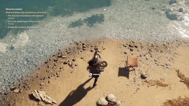 How to solve the riddle: Go to a small islet, that looks like a top of a rod and a lure - Malis - Ainigmata Ostraka in Assassins Creed Odyssey Game - Ainigmata Ostraka - Assassins Creed Odyssey Guide