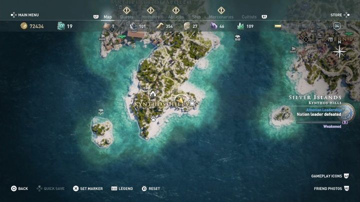 2 - Ainigmata Ostraka on Silver Islands in Assassins Creed Odyssey - Ainigmata Ostraka - Assassins Creed Odyssey Guide