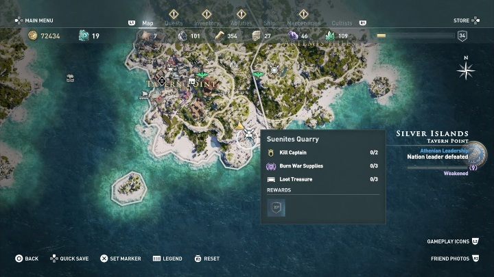 6 - Ainigmata Ostraka on Silver Islands in Assassins Creed Odyssey - Ainigmata Ostraka - Assassins Creed Odyssey Guide