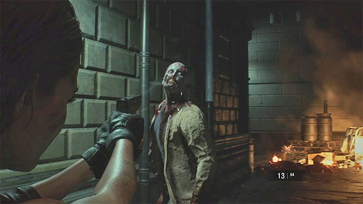 If you are fighting ordinary zombies and it is impossible to avoid them, then the best way to attack them is to aim at monsters heads - Resident Evil 3: Headshots and zombies - how to hit them? - FAQ - Resident Evil 3 Guide