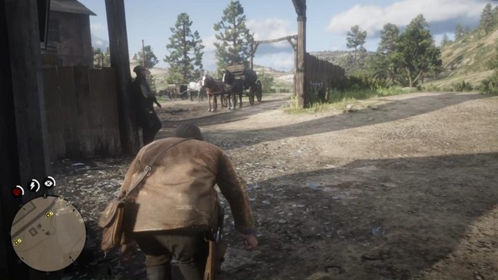The wagons are heavily guarded - Pouring Forth Oil - Red Dead 