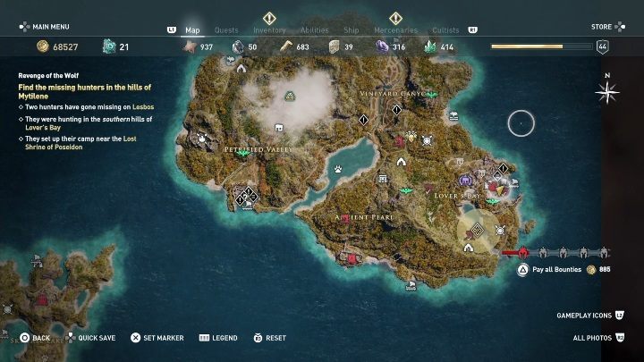 How to start: Speak with the woman - Side Quests on Lesbos Island in Assassins Creed Odyssey - Side Quests - Assassins Creed Odyssey Guide
