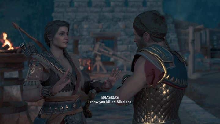 Your general relationship with Brasidas depends on whether you have agreed with him in the past or not - Important choices in Chapter 8 of Assassins Creed Odyssey - Important choices - Assassins Creed Odyssey Guide
