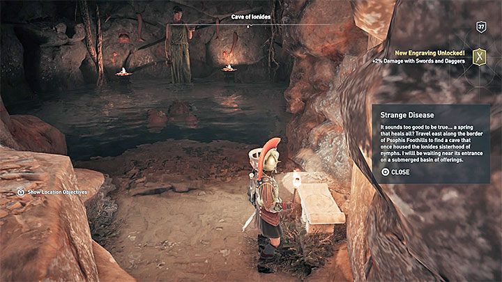Enter the cave - Ainigmata Ostraka in Arcadia in Assassins Creed Odyssey - Ainigmata Ostraka - Assassins Creed Odyssey Guide