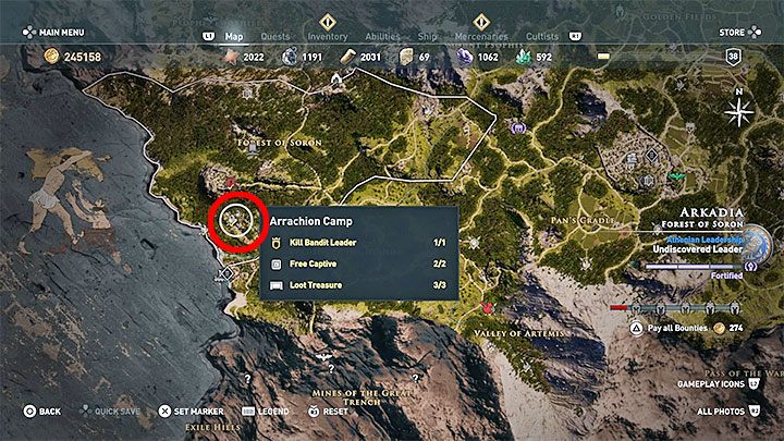 Solving the puzzle: You have to reach the abandoned horse race track - Ainigmata Ostraka in Arcadia in Assassins Creed Odyssey - Ainigmata Ostraka - Assassins Creed Odyssey Guide