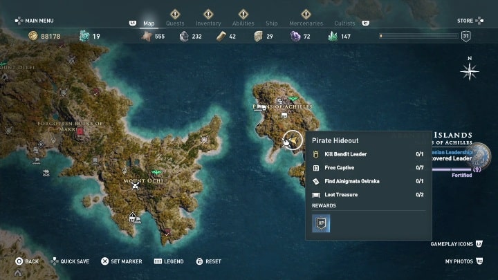 3 - Ainigmata Ostraka in Abantis Islands in Assassins Creed Odyssey - Ainigmata Ostraka - Assassins Creed Odyssey Guide