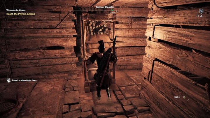 Now move the second shelf inside the crack to reveal a passage - Attika - Tombs in Assassins Creed Odyssey Game - Tombs - Assassins Creed Odyssey Guide