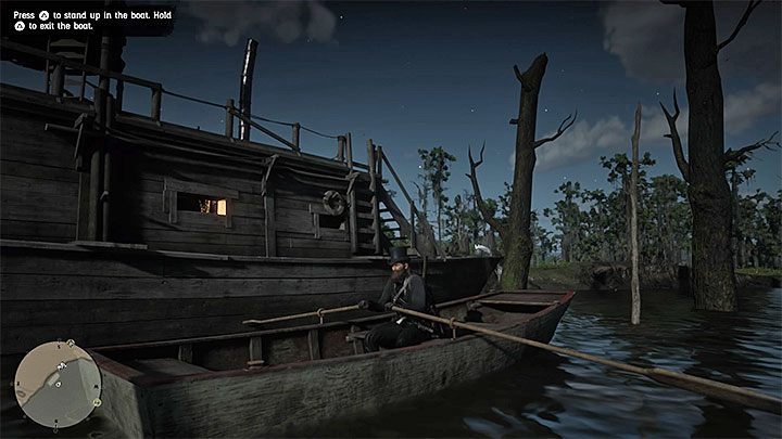 You cant move the houseboat, but the interactive boat is hidden behind it (picture above) - Where do I find the boat in RDR2? - FAQ - Red Dead Redemption 2 Guide