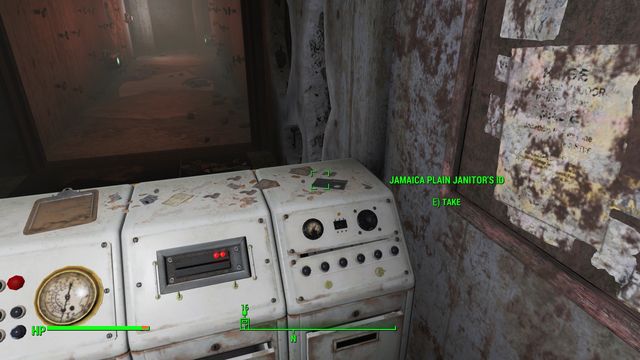 After you get past laser tripwires, you can enter the hole in the wall that takes you to the room with an expert safe - Jamaica Plain - Southern Boston - Sector 9 - Fallout 4 Game Guide & Walkthrough