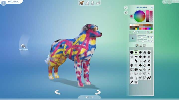 This final menu lets you paint your pet - you can create any pattern you want - Pet edition and creation in Sims 4: Cats and Dogs - Sims 4: Cats & Dogs Guide - The Sims 4 Game Guide