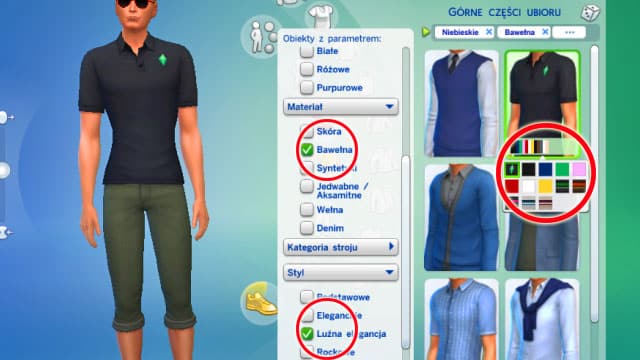 When you choose clothes, its a good idea to use filters - a button located above the list of clothes - Clothes | Creating a Sim - Creating a Sim - The Sims 4 Game Guide