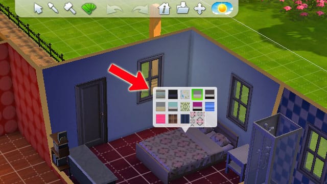 The design tool enables you to change the pattern of a purchased item, e - Building a house | The house - The house - The Sims 4 Game Guide