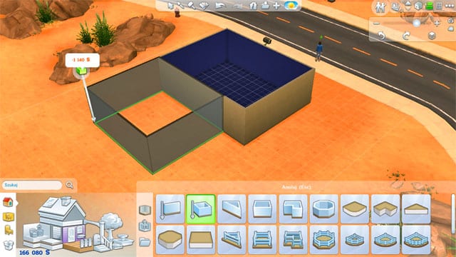 The next tool allows you to raise rectangular or square walls, which make up a base for a new room - Building a house | The house - The house - The Sims 4 Game Guide