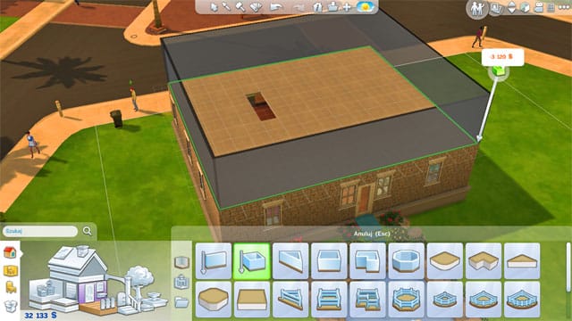 Now you just need to go to the upper level and finish the new space the same way you did on the lower level: divide it into rooms, put windows and doors, cover walls and floors, etc - Expanding a house | The house - The house - The Sims 4 Game Guide