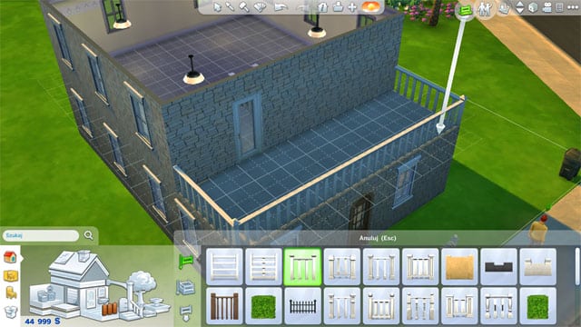 Then finish the space adding guard rails and door to the terrace as well as its floor - Expanding a house | The house - The house - The Sims 4 Game Guide