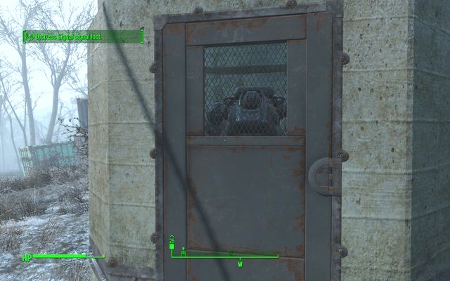 The closed drone will activate when you will enter the magazine. First, place mines before the door - National Guard Training Yard - Malden - Sector 2 - Fallout 4 Game Guide & Walkthrough