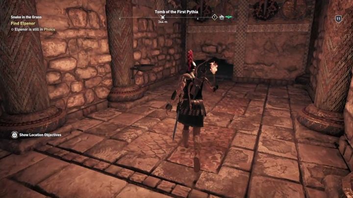 Solution: Go downstairs and run in front of you - Phokis - Tombs in Assassins Creed Odyssey Game - Tombs - Assassins Creed Odyssey Guide