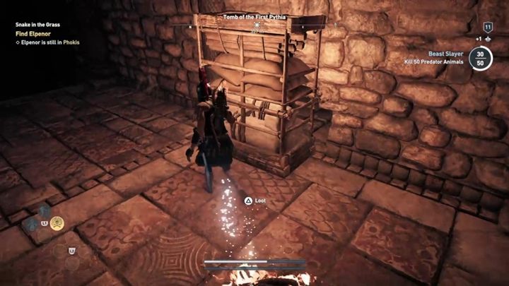 Youll reach a cabinet that you can move - Phokis - Tombs in Assassins Creed Odyssey Game - Tombs - Assassins Creed Odyssey Guide