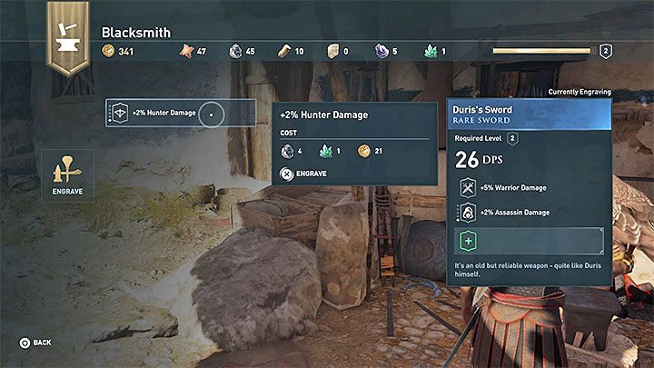 Select any piece of equipment that is in your characters inventory - Make It Your Own - Assassins Creed Odyssey Trophy guide - Trophy Guide - Assassins Creed Odyssey Guide