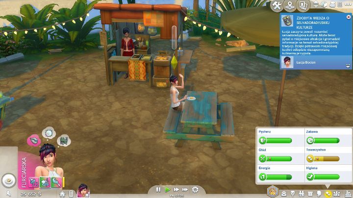 Increase your Selvadoradian culture by talking to the locals or trying their cuisine. - The Sims 4: Jungle Adventure - The Sims 4 Game Guide