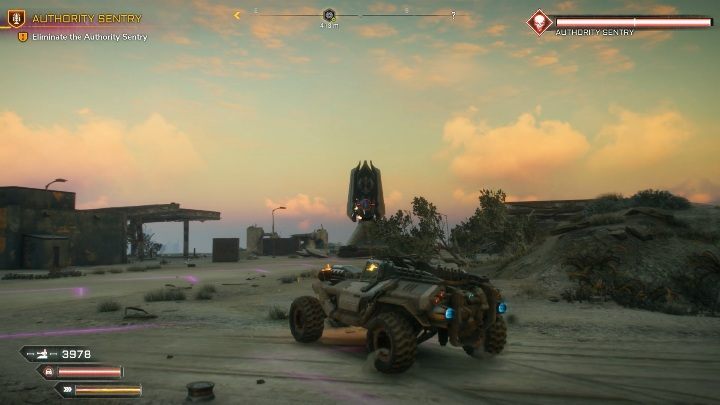 The best way to do that is to stay in your vehicle - All Authority Sentries in Rage 2 - Authority Sentry - Rage 2 Guide