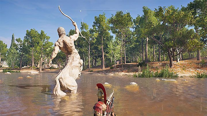 Solving the riddle: If you want to solve the riddle using the hints from the tablet, you can reach the small water reservoir in the Plains of Flax subregion shown in the picture 1 - Ainigmata Ostraka on Elis in Assassins Creed Odyssey - Ainigmata Ostraka - Assassins Creed Odyssey Guide