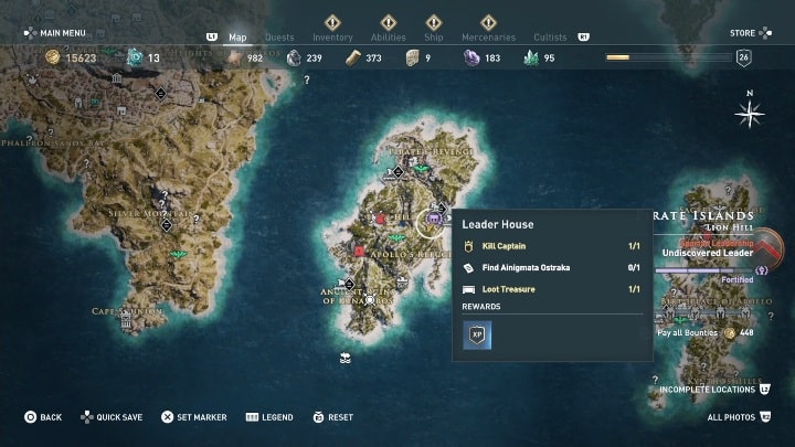 3 - Ainigmata Ostraka in Pirate Islands in Assassins Creed Odyssey - Ainigmata Ostraka - Assassins Creed Odyssey Guide
