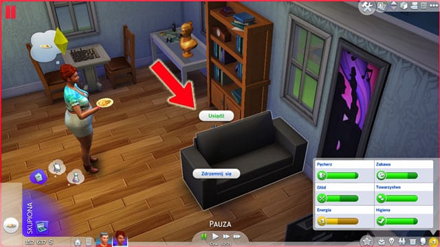 To control a Sim, you need to left-click a specific spot, which opens the menu of the available interactions - Movement | Sims life - Sims life - The Sims 4 Game Guide