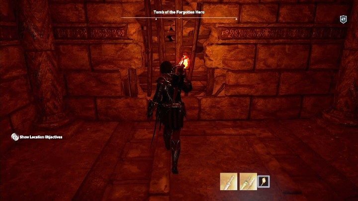 Walkthrough: To enter the tomb, youll need to break a hole in the wall that has been boarded up - Lakonia - Tombs in Assassins Creed Odyssey - Tombs - Assassins Creed Odyssey Guide