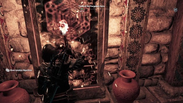 In the room with the stele, you will encounter numerous snakes - Lakonia - Tombs in Assassins Creed Odyssey - Tombs - Assassins Creed Odyssey Guide