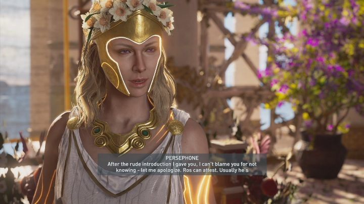 Your next move will be to go to Persephone and talk to her about the Dark Horse - Meet Your Makers & The Keeper and Key Maker | Fate of Atlantis walkthrough - Part 1 - Fields of Elysium - Assassins Creed Odyssey Guide