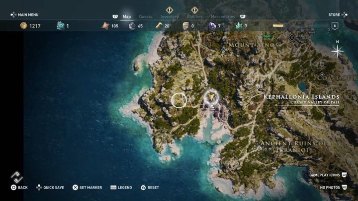 3 - Kephallonia Islands - Ainigmata Ostraka in Assassins Creed Odyssey Game - Ainigmata Ostraka - Assassins Creed Odyssey Guide