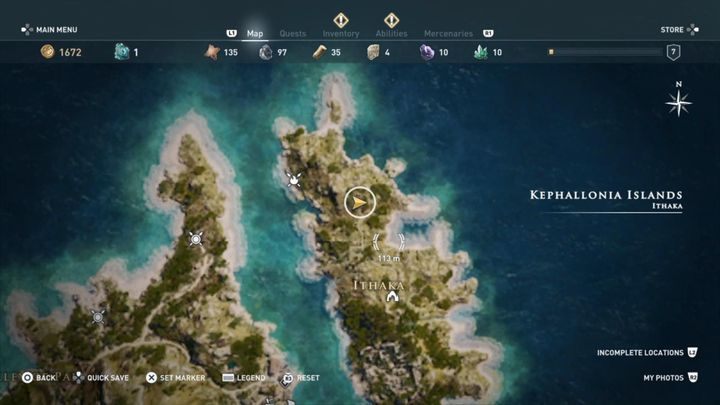 8 - Kephallonia Islands - Ainigmata Ostraka in Assassins Creed Odyssey Game - Ainigmata Ostraka - Assassins Creed Odyssey Guide