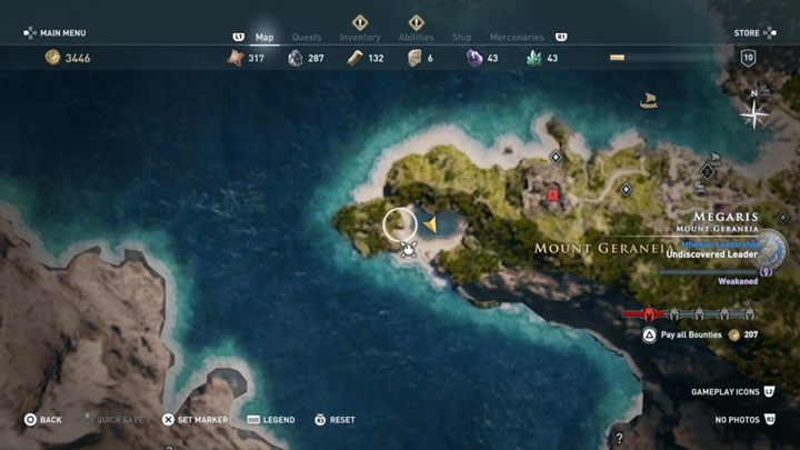 Solution: Head to the lake west from Mount Geraneia - Megaris - Ainigmata Ostraka in Assassins Creed Odyssey Game - Ainigmata Ostraka - Assassins Creed Odyssey Guide