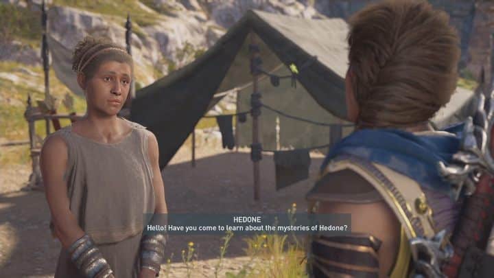 The final actor is praying at Spring of Piera - The Show Must Go On - Side Quests in Assassins Creed Odyssey - Free DLC Side Quests - Assassins Creed Odyssey Guide
