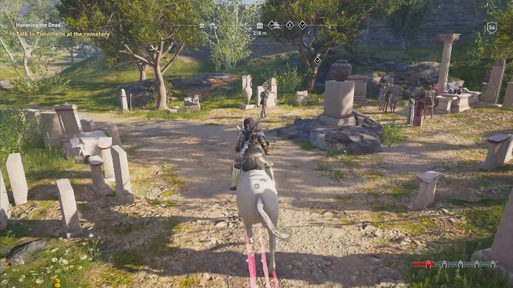 Travel to the cemetery to talk with Timotheos - A Brothers Seduction - Side Quests in Assassins Creed Odyssey - Free DLC Side Quests - Assassins Creed Odyssey Guide