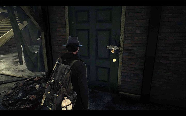 Some traces and interactive elements hide behind the doors with a lock or behind wooden boards - Starting tips for The Sinking City - Basics - The Sinking City Guide