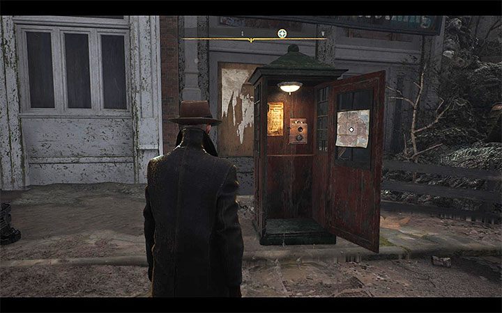 Quick travel points are phone booths - How to unlock quick travel in The Sinking City? - FAQ - The Sinking City Guide