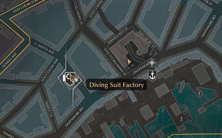 The second new goal is to purchase diving equipment - Lost At Sea | The Sinking City walkthrough - Main cases - The Sinking City Guide