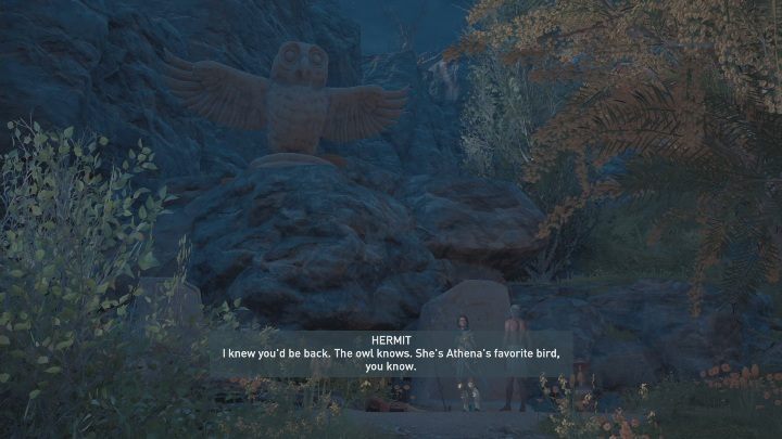 Your next task is to talk to the hermit - they will tell you where to find the key - Divine Intervention - Side Quests in Assassins Creed Odyssey - Free DLC Side Quests - Assassins Creed Odyssey Guide
