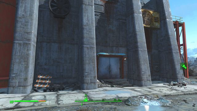 It is easy to miss the entrance if you dont keep attention while walking around the building. - Poseidon Energy (The Glowing Sea) - The Glowing Sea - Sector 8 - Fallout 4 Game Guide & Walkthrough