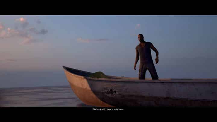 When the boat arrives, you only have one dialog option - Wreck | The Dark Pictures Man of Medan Walkthrough - Walkthrough - The Dark Pictures Man of Medan Guide
