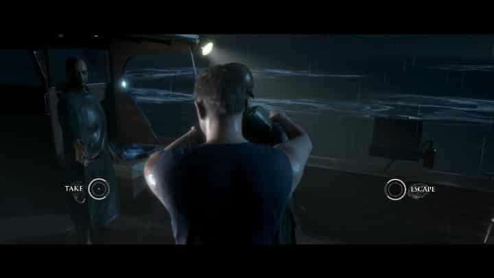 Again, you can attempt escape or grab a gun - Intrusion and Storm | The Dark Pictures Man of Medan Walkthrough - Walkthrough - The Dark Pictures Man of Medan Guide