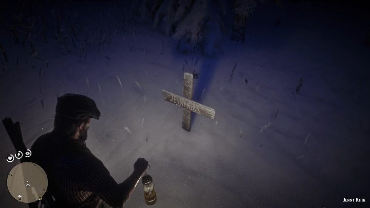 The grave of Jenny Kirk is covered in show - Graves in Red Dead Redemption 2 - Secrets and collectibles - Red Dead Redemption 2 Guide