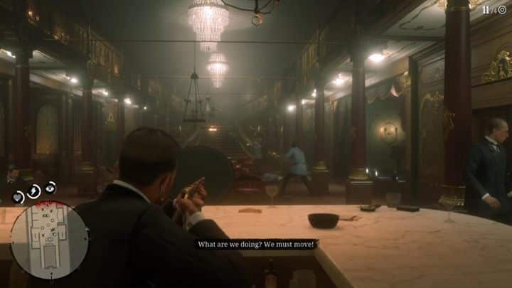 Now follow Javier to the bar - A Fine Night of Debauchery - Red Dead 