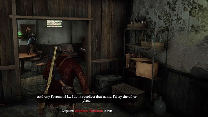 After entering the saloon, ask 
