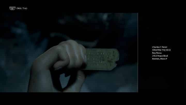 This secret is a dog tag lying next to a soldiers body - Secrets | The Dark Pictures Man of Medan Guide - Secrets - The Dark Pictures Man of Medan Guide