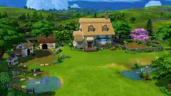 The Sims 4: Жизнь в коттедже - Как построить пруд